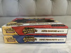 2x POKEMON TCG ASCENDED HEROES EX BOX MEGA FERALIGATR & EMBOAR NEW & SEALED - Image 3