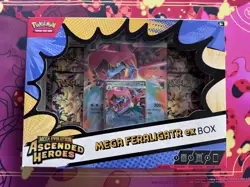 POKEMON TCG ASCENDED HEROES MEGA FERALIGATR EX BOX NEW & SEALED - Image 1