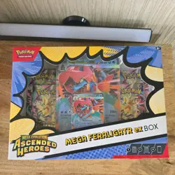 2x POKEMON TCG ASCENDED HEROES EX BOX MEGA FERALIGATR & EMBOAR NEW & SEALED - Image 2
