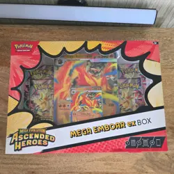 2x POKEMON TCG ASCENDED HEROES EX BOX MEGA FERALIGATR & EMBOAR NEW & SEALED - Image 3