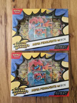 Pokemon TCG Bundle - 2x Ascended Heroes Mega Feraligatr Ex Box New + Sealed - Image 1