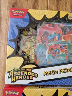 Pokemon TCG Bundle - 2x Ascended Heroes Mega Feraligatr Ex Box New + Sealed - Image 2