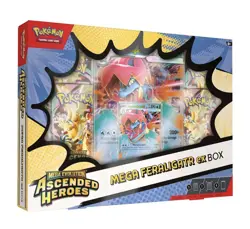 Pokemon TCG Mega Feraligatr ex Box Ascended Heroes Sealed New - Image 1