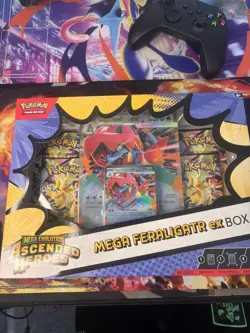 Pokemon TCG Mega Feraligatr ex Box Ascended Heroes Sealed New - Image 3