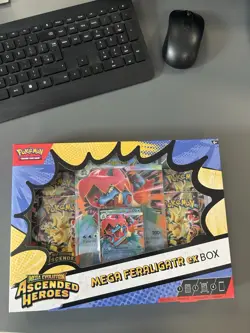 Pokemon TCG Ascended Heroes Mega Feraligatr Ex Box - Brand New & Sealed - Image 1