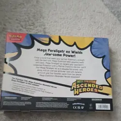 Pokemon TCG: Mega Evolution Ascended Heroes Mega Feraligatr EX Box New & Sealed - Image 2