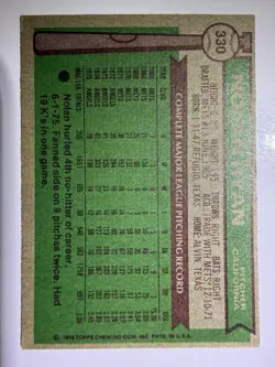 1976 Topps - Nolan Ryan #330 Angels - VG - NICE CARD - Image 2