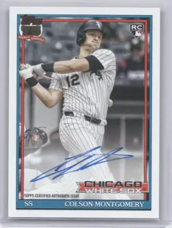2026 Topps 1991 Topps Baseball Autograph Card Colson Montgomery #91A-COM RC - Image 1