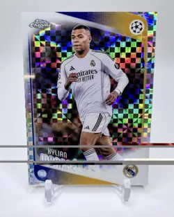 Kylian Mbappe 2025-26 Topps Chrome UEFA X-Fractor #112 Real Madrid_France Star - Image 1