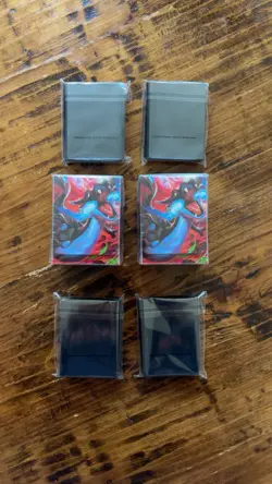 Pokemon Charizard Card Sleeves (2 Arts) 65 Count Each + Charizard Deck box LOT - Image 2