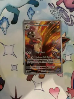 Pokemon TCG Blaziken Card 192/182 Destined Rivals Illustration Rare Mint - Image 1