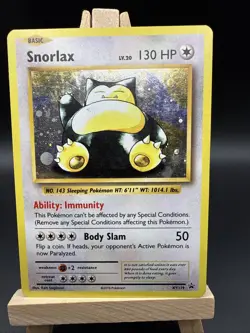 Pokemon Snorlax XY179 Holo Black Star Promo TCG Card 2016 LP - Image 1