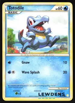 Totodile - 86/123 - Common - HeartGold SoulSilver - Pokemon Card - 3 - Image 1