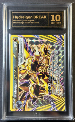 Hydreigon BREAK 87/114 Steam Siege - TCG 10 Gem Mint Graded Pokemon Card PSA CGC - Image 1