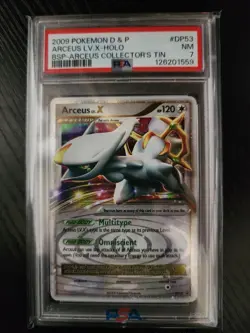 Pokemon TCG LV.X Arceus Holo Rare DP 53 PSA 7 - Image 1