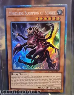 YUGIOH MZTM-EN002 Merciless Scorpion of Serket Collector's Rare 1st Edition NM - Image 1