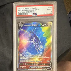 Pokemon TCG Origin Forme Dialga V 177/189 SWSH10 Holo EN PSA 9 2022 - Image 1