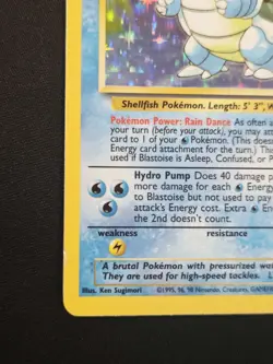 Blastoise 2/102 Base Set Holo Rare Unlimited WoTC Pokemon 1999 LP - Image 5