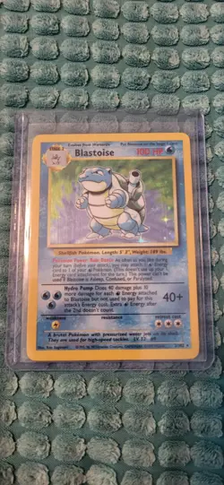 Blastoise 2/102 - Base Set Unlimited Holo Rare Pokemon TCG NM - Image 1