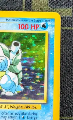 Pokemon Base Set Blastoise 2/102 Holo Unlimited (MP/LP) Vintage Rare - Image 4
