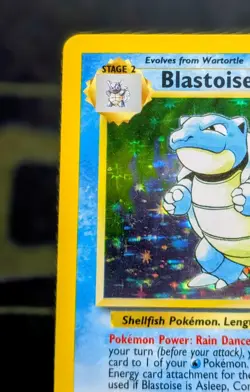 Pokemon Base Set Blastoise 2/102 Holo Unlimited (MP/LP) Vintage Rare - Image 5