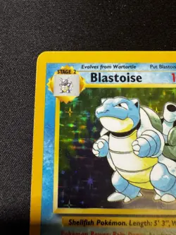 Pokemon Blastoise 2/102 Base Set Holo Rare Unlimited WOTC 1999 Vintage LP/NM - Image 2