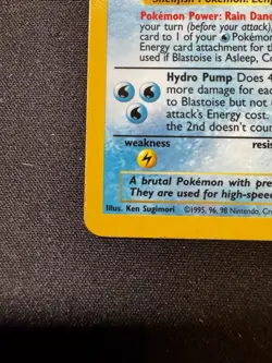 Pokemon Blastoise 2/102 Base Set Holo Rare Unlimited WOTC 1999 Vintage LP/NM - Image 5