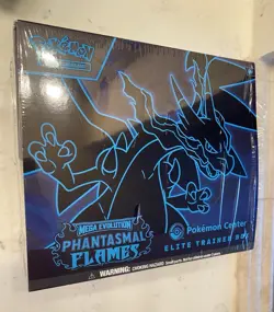 Display ! Opened !Phantasmal Flames Pokemon Center Elite Trainer Box Empty - Image 1