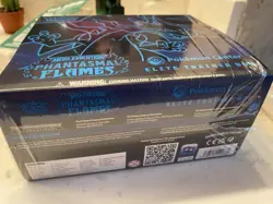 Display ! Opened !Phantasmal Flames Pokemon Center Elite Trainer Box Empty - Image 3