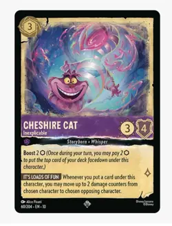 Disney Lorcana: Whispers in the Well ~ Cheshire Cat - Inexplicable (Super Rare) - Image 1