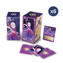Disney Lorcana SEALED CASE 6 Fabled Gift Boxes | 6 Elsa “Glimmer Foil” Promos - Image 1