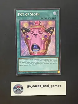 Pot of Sloth CORI-EN061 Secret Rare 1st Ed - Chaos Origins English - YuGiOh TCG - Image 1