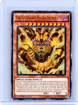 The Legendary Exodia Incarnate 1st Edition Ultra Rare Legendary Decks II LDK2-EN - Image 1