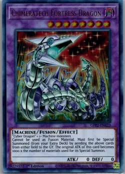 Chimeratech Fortress Dragon GFP2-EN123 The 2nd Haunting Yu-Gi-Oh 1st Edition LP - Image 1