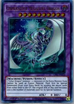 Chimeratech Megafleet Dragon GFP2-EN126 Yu-Gi-Oh 1st Edition LP - Image 1