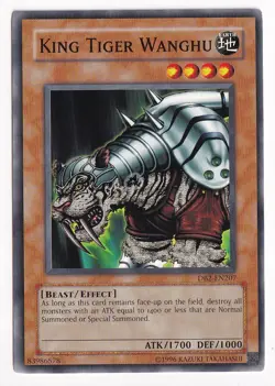 Yugioh King Tiger Wanghu DB2-EN207 Common NM - Image 1
