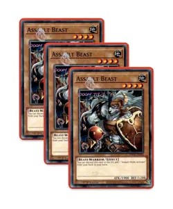 Yugioh! Assault Beast SDCK-EN018 (Common) 1st Ed 3x - Image 1