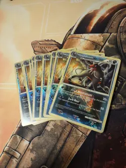 Houndoom 5/90 Crosshatch Holo League Promo Pokemon HGSS Undaunted NM x10 QTY LOT - Image 1