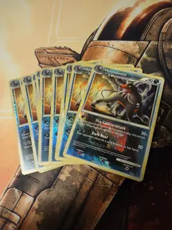 Houndoom 5/90 Crosshatch Holo League Promo Pokemon HGSS Undaunted NM x10 QTY LOT - Image 3