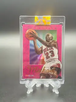 1995-96 NBA HOOPS MICHAEL JORDAN SKYBOX BLUE & PINK SKYVIEW🔥RARE🔥SSP🔥GRADE IT - Image 1