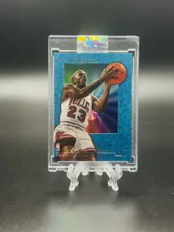 1995-96 NBA HOOPS MICHAEL JORDAN SKYBOX BLUE & PINK SKYVIEW🔥RARE🔥SSP🔥GRADE IT - Image 2