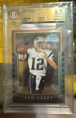 2000 Bowman Chrome - Tom Brady #236 (RC) - Image 2