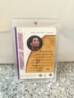 2000-01 Upper Deck - Game Jersey Edition Kobe Bryant purple reign #439 - Image 2