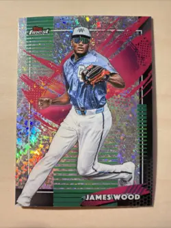 2026 Topps Finest - James Wood RARE Mini Diamond Refractor Nationals - Image 1