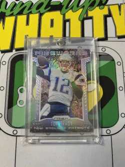 Tom Brady 2015 Rare Die-cut Silver Prizm Fireworks Insert - Image 1
