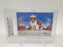 Tom Brady 2000 Crown Royale Rookie Royalty Bgs 6 - Image 3