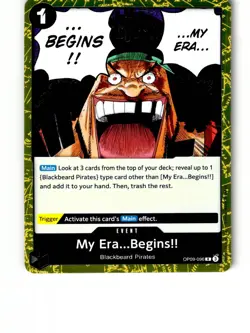 My Era...Begins!! OP09-096 Rare Emperors in the New World Foil Lightly Played - Image 1