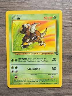 Pokemon TCG Pinsir 25/64 Non Holo Jungle Set LP - Image 1
