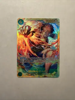 One Piece TCG Monkey D. Luffy SEC Carrying On His Will Op13-118 NM VHTF RARE - Image 1