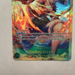 One Piece TCG Monkey D. Luffy SEC Carrying On His Will Op13-118 NM VHTF RARE - Image 3